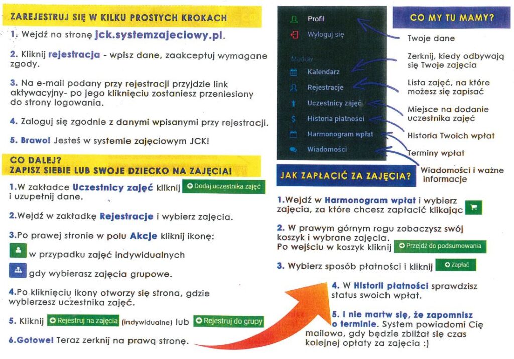 system zajęciowy jelenia góra przystań twórcza jeleniogórskie centrum kultury